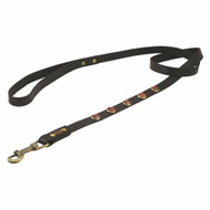 Pebble Faceted GOLD SAND STONE Dog Leash