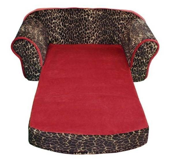Animal print sofa bed