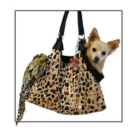 Tan with Animal Foil RunAround Pet Carrier Tote