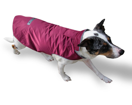 wax dog coat with harness hole