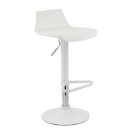 Set of 2 Tiglion Contemporary Adjustable Barstool - White