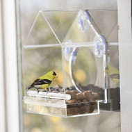 OnDisplay Window Mounted Clear Acrylic Bird House