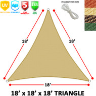 Modern Home Sail Shade Triangle (18' Sides)