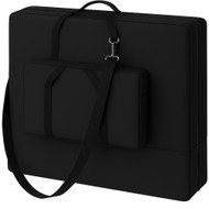 Universal Massage Table Carrying Case with Large Front Pocket – 36" x 32" x 8.5" – Fits Most Portable Tables – Heavy-Duty Shoulder Strap & Handles – Front Pouch Holds Bolster, Oils, Tools