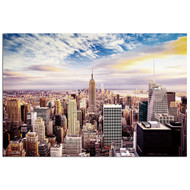 Modern Home Ultra High Resolution Tempered Glass Wall Art - New York Skyline World Trade Center 1