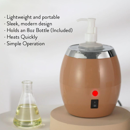 Royal Massage Oil/Lotion Bottle Warmer w/AutoTemperature Warms Oil
