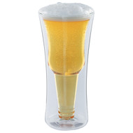 Modern Home Inverso Double Wall Borosilicate Inverted Beer Glass