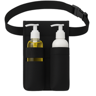 Royal Massage Dual Bottle Massage Lotion Holster – Adjustable Nylon Belt for Hands-Free Pump Bottle Access – Fits Standard Oil & Lotion Bottles – Ideal for Massage Therapists, Estheticians, and Spa Use