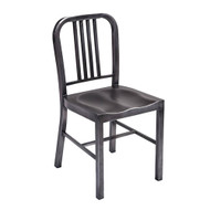 Navy Contemporary Steel Dining Chair