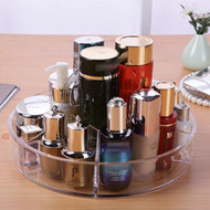 OnDisplay Deluxe Acrylic Circular Cosmetic/Jewelry Organization Tray - Perfect for Vanity, Bathroom Counter, or Dresser
