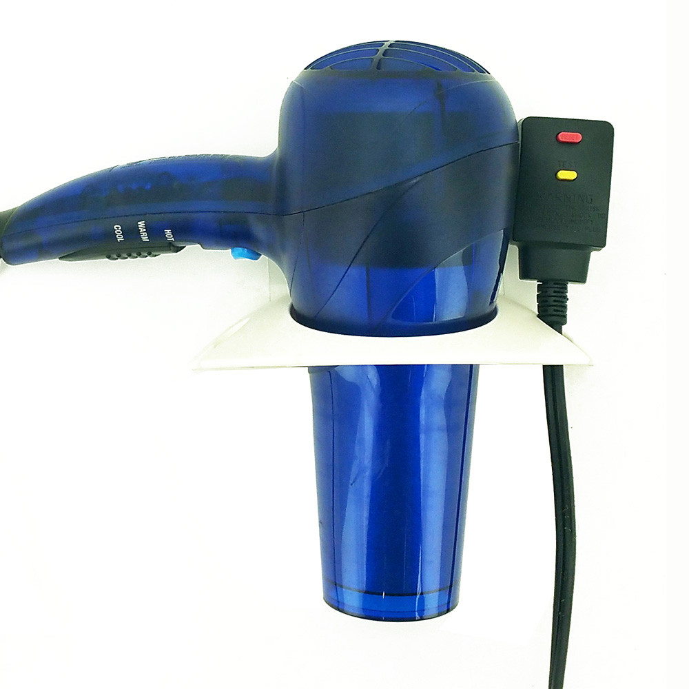 OnDisplay Wall/Mirror Mounted Hair Dryer Holster White Vandue