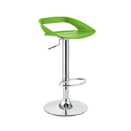 Set of 2 Chi Contemporary Adjustable Barstool - Lime Green