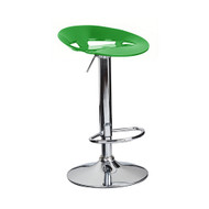 Set of 2 Manhattan Contemporary Adjustable Barstool - Kiwi