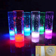 Modern Home LED Tall Cocktail Glass w/7 Colors Plus Fade