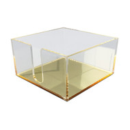 OnDisplay Luxe Acrylic Post-It Note Tray - Gold Mirror