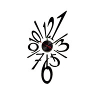 Modern Home Self Adhesive DIY 3D Wall Clock - Splat