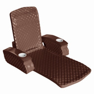 Aqua Floating Pool Lounge Chair with Armrests & Cup Holders – Thick Foam Recliner with Built-In Pillow & Wavy Texture – Luxury Water Lounger for Pool, Lake & Relaxation