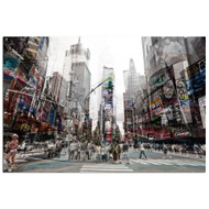 Modern Home Ultra High Resolution Tempered Glass Wall Art - 3D Times Square New York 4