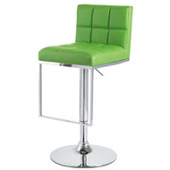 Set of 2 Alex Contemporary Adjustable Barstool - Lime Green
