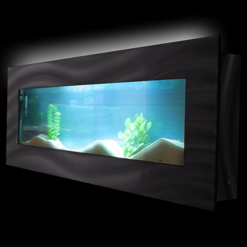 Picture of Aussie Aquariums Wall Mounted Aquarium - Vista Black - Vandue
