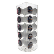 OnDisplay Luxe Acrylic Coffee Pod Carousel Holder - Holds 20 Capsules - Compatible with Keurig® K-Cups - Space Saving Organizer for Coffee/Tea Capsules