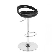 Set of 2 Rho Contemporary Adjustable Barstool - Black Licorice