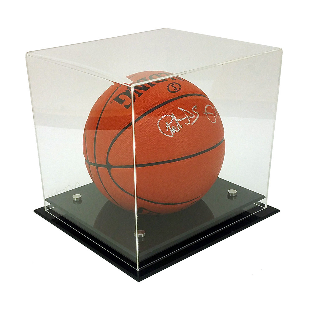 OnDisplay Deluxe UV-Protected Basketball/Soccer Ball Display Case - Luxe  Clear Acrylic Polished Memorabilia Display - Vandue