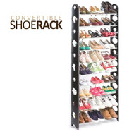 Convertible Shoe Rack Tower w/Zippered Cover (up to 30 pairs)