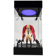 OnDisplay Deluxe Acrylic Action Figure Rotating Stage Spotlight Display with Lights - 360 Degree Spinning Figurine Showcase with Stage Lighting and Remote Control 1:7 and 1:8 Scale