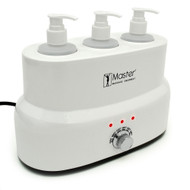 Master Massage 3 Bottle Oil/Lotion Bottle Warmer w/Auto-Temperature - Professional Grade Spa Therapy Heating Station