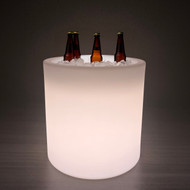 Modern Home LED Glowing Ice Bucket Cooler w/Infrared Remote Control - Indoor/Outdoor Wireless Glow Bin - Champagne/Beer/Soda/Bottles