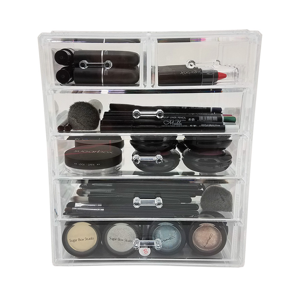 Ondisplay Chloe Iridescent 6 Drawer Cosmetic Jewelry Organizer