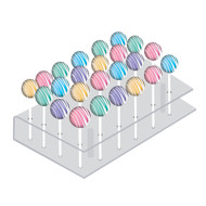 Cake Pops/Lollipop Acrylic Display Stand - CP24 - Retail Store Storage Display for Bakeries/Cafes/Coffee Shops