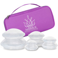 Royal Massage™ Silicone Cupping Therapy Set - Clear Massage Cupping Therapy Vacuum Suction Cups - Anti Cellulite, Detox, Joint Pain Relief