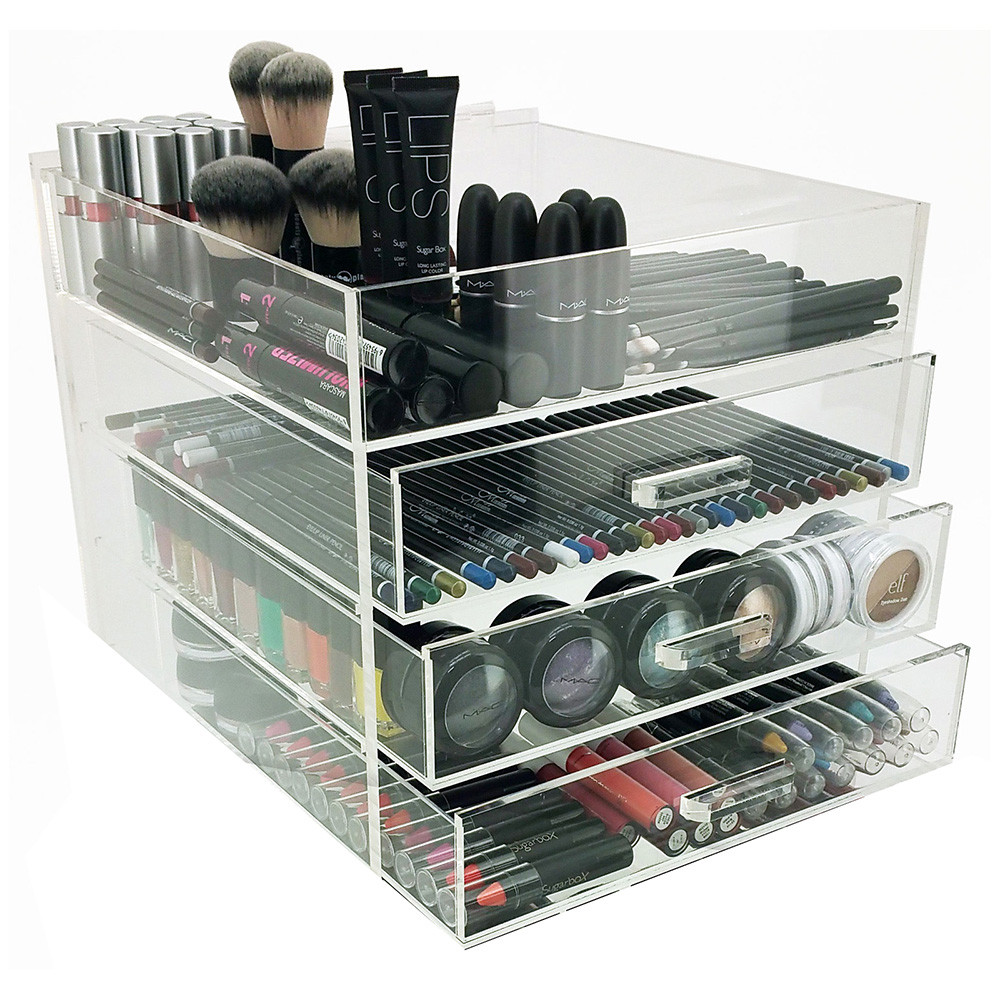 OnDisplay 4 Tier Acrylic Cosmetic/Makeup Organizer Vandue