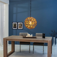 Modern Home Nautical Driftwood Ceiling 20" Pendant Light - Boho Chic/Seaside Beach Decor Chandelier Lamp