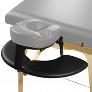 Royal Massage Table Arm Rest Shelf – Contoured Hanging Front Armrest Sling for Portable Massage Tables, Ergonomic Padded Arm Support, Universal Fit, Foldable & Lightweight for Mobile Therapist (Black)