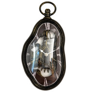 Modern Home Salvador Dali Inspired Melting Wall Clock - Steampunk Style Finish - Kitchen/Office/Bedroom Timepiece