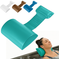 California Sun Premium Weighted Spa & Hot Tub Headrest Pillow – Half-Moon Design for Lounging Comfort – Waterproof, Removable, and Universal Fit – for Spas, Jacuzzis, and Hot Tubs (Aquamarine)