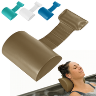 California Sun Premium Weighted Spa & Hot Tub Headrest Pillow – Half-Moon Design for Lounging Comfort – Waterproof, Removable, and Universal Fit – for Spas, Jacuzzis, and Hot Tubs (Bronzed)