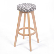 Set of 2 Nottingham Contemporary Wood/Fabric Barstool - Moroccan Interlaced