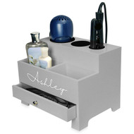 OnDisplay Makayla Deluxe Hair Tool and Accessory Organization Station (Personalized)