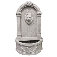 Modern Home Courtyard Lion's Head Wall Mount/Floor Waterfall Fountain