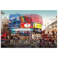 Modern Home Ultra High Resolution Tempered Glass Wall Art - 3D London Piccadilly CIrcus