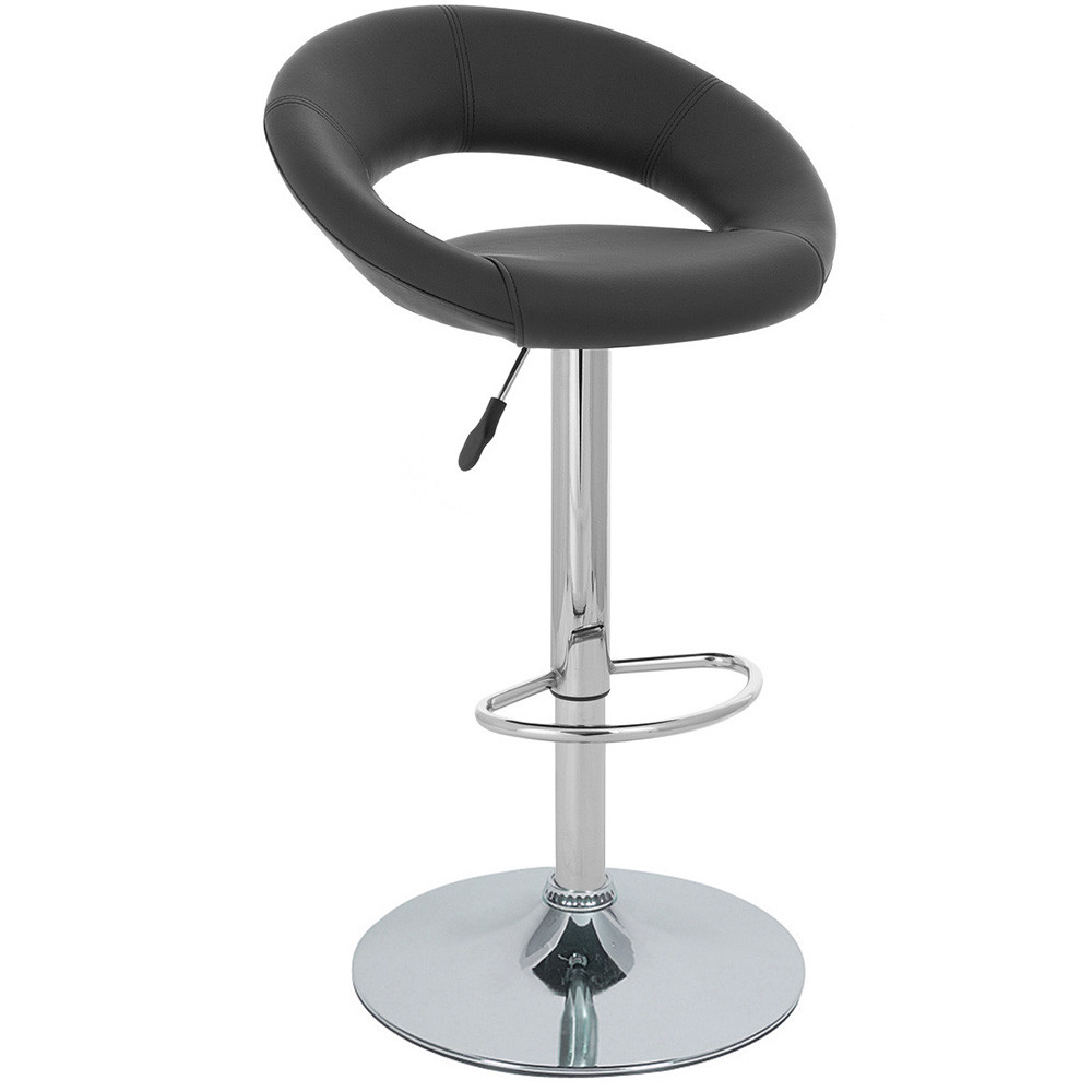 Bar stool with online black base