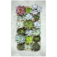 Modern Home Living Wall Galvanized Steel/Zinc Succulent Planter, Wall Mounted Garden Pocket Planter