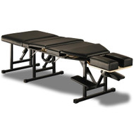 Royal Massage Sheffield 120 Elite Professional Portable Chiropractic Table - Pelvic & Thoracic Drops with many Adjustable Settings (Charcoal)