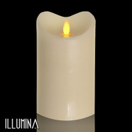 Modern Home Illumina Flameless Pillar Candle w/Moving Wick - 5" Ivory