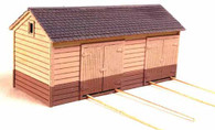 HO-Scale NP Tool Shed-Double Bay