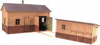 N-Scale Motor Car & Fuel Shed Combo